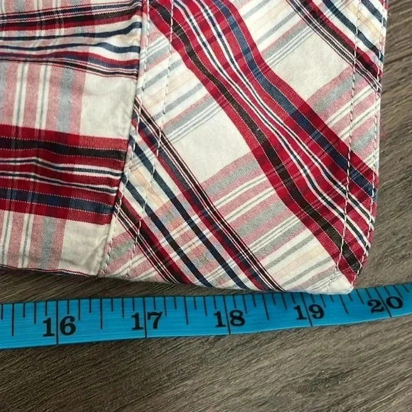 COPY - [XL] True Religion White/Red  Plaid Western LS Button Up Shirt Men - Picture 7 of 8